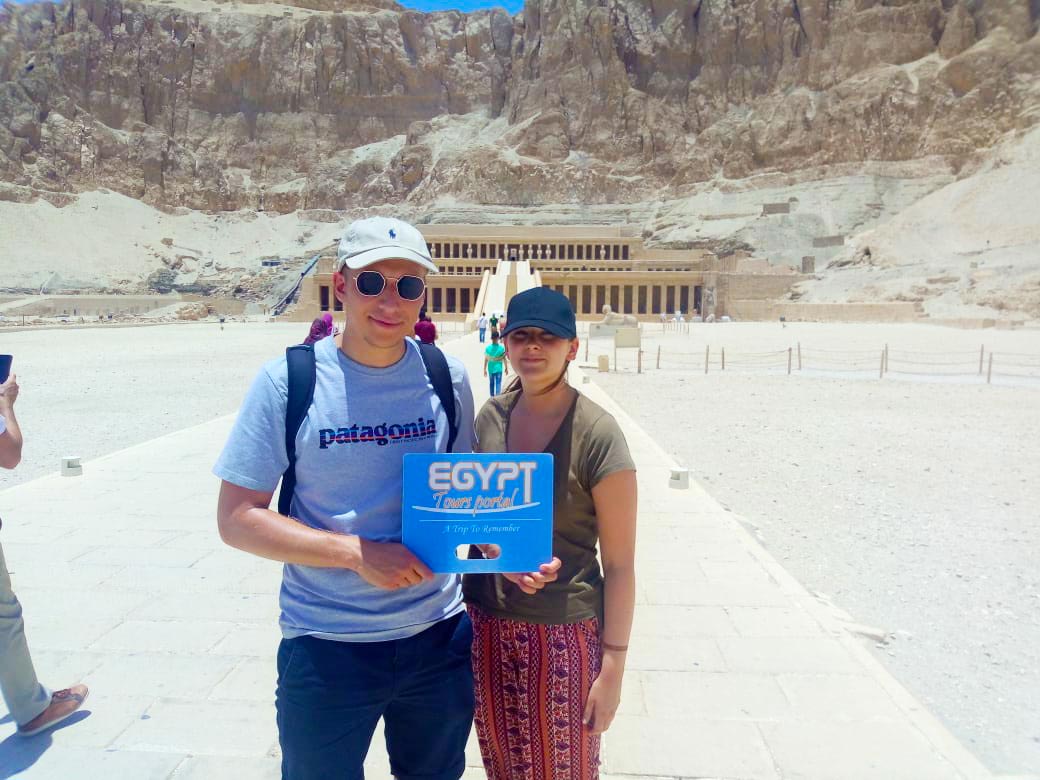 Egypt Tours Portal Customers at Hatshepsut Temple