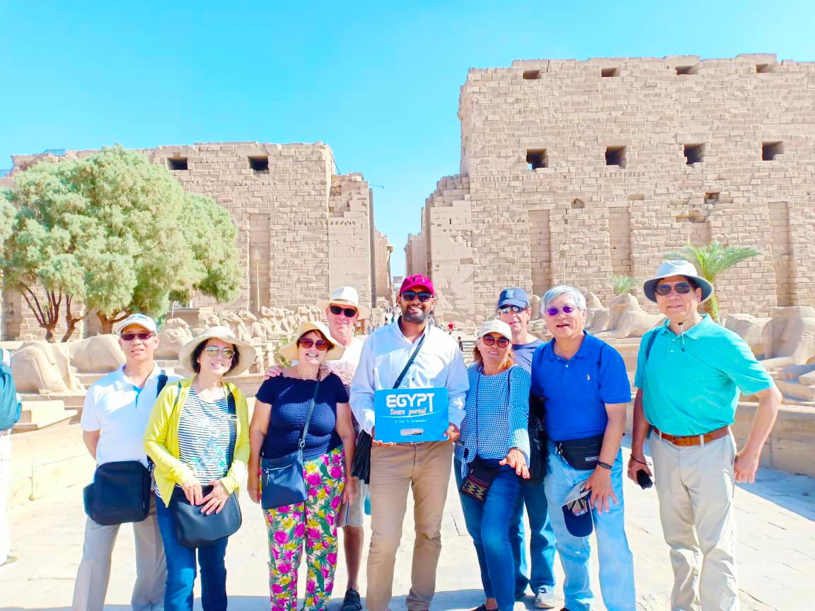 Egypt Tours Portal Customers at Karnak Temple