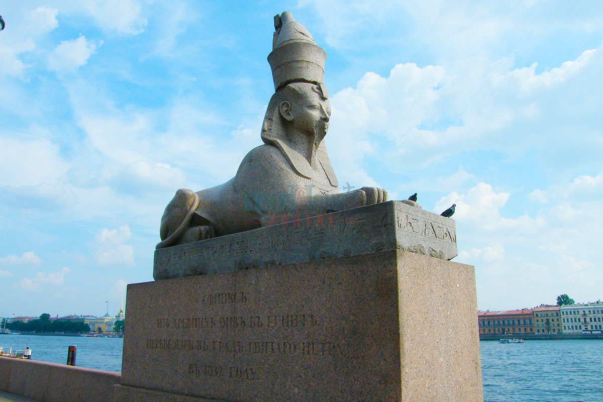 Sphinx of Amenhotep III in Saint Petersburg, Russia
