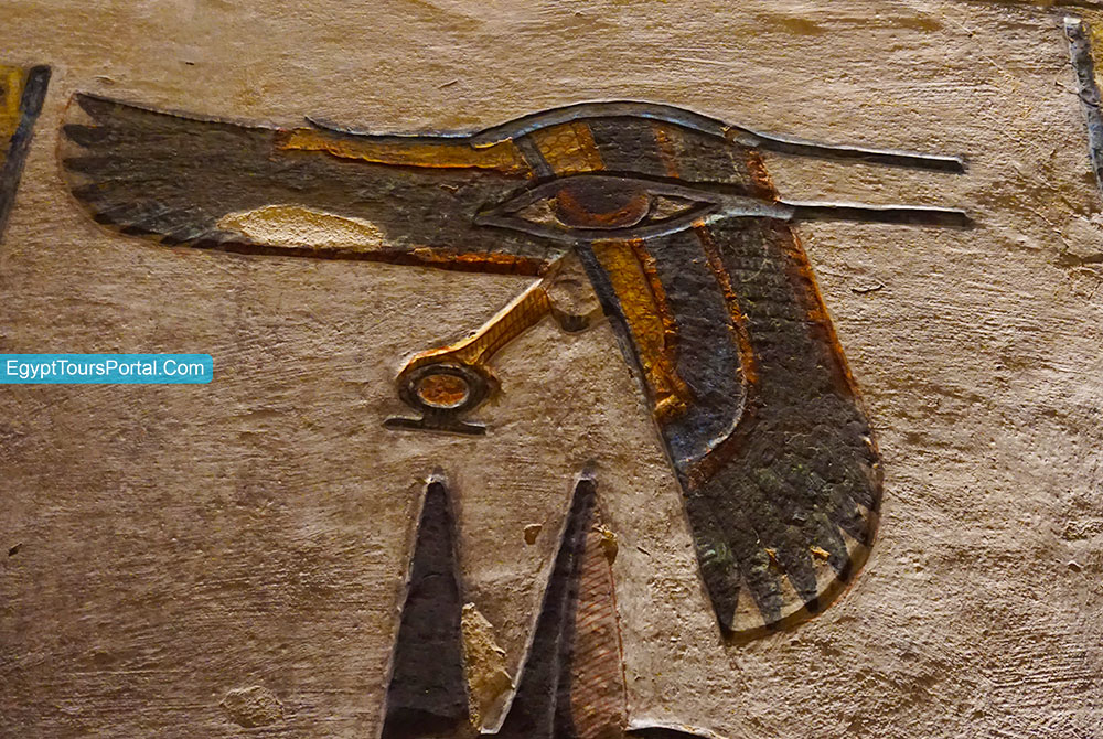Eye of Horus Symbols at Tomb of Rameses III - Egypt Tours Portal