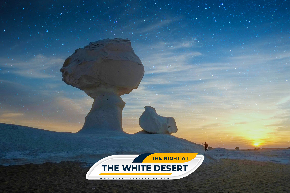 White Desert of Egypt at Night - Egypt Tours Portal