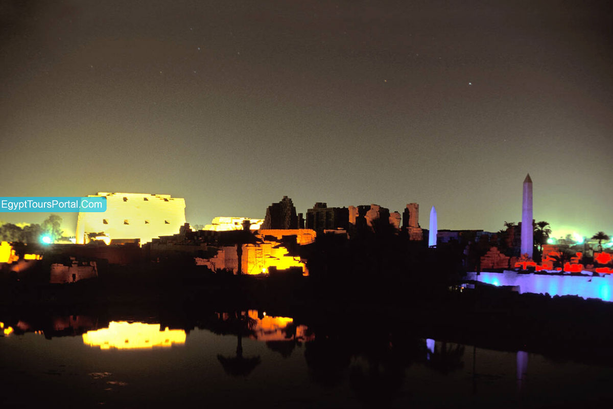 Sound and Light Show Karnak Temples At Night - Night in Luxor - Egypt Tours Portal