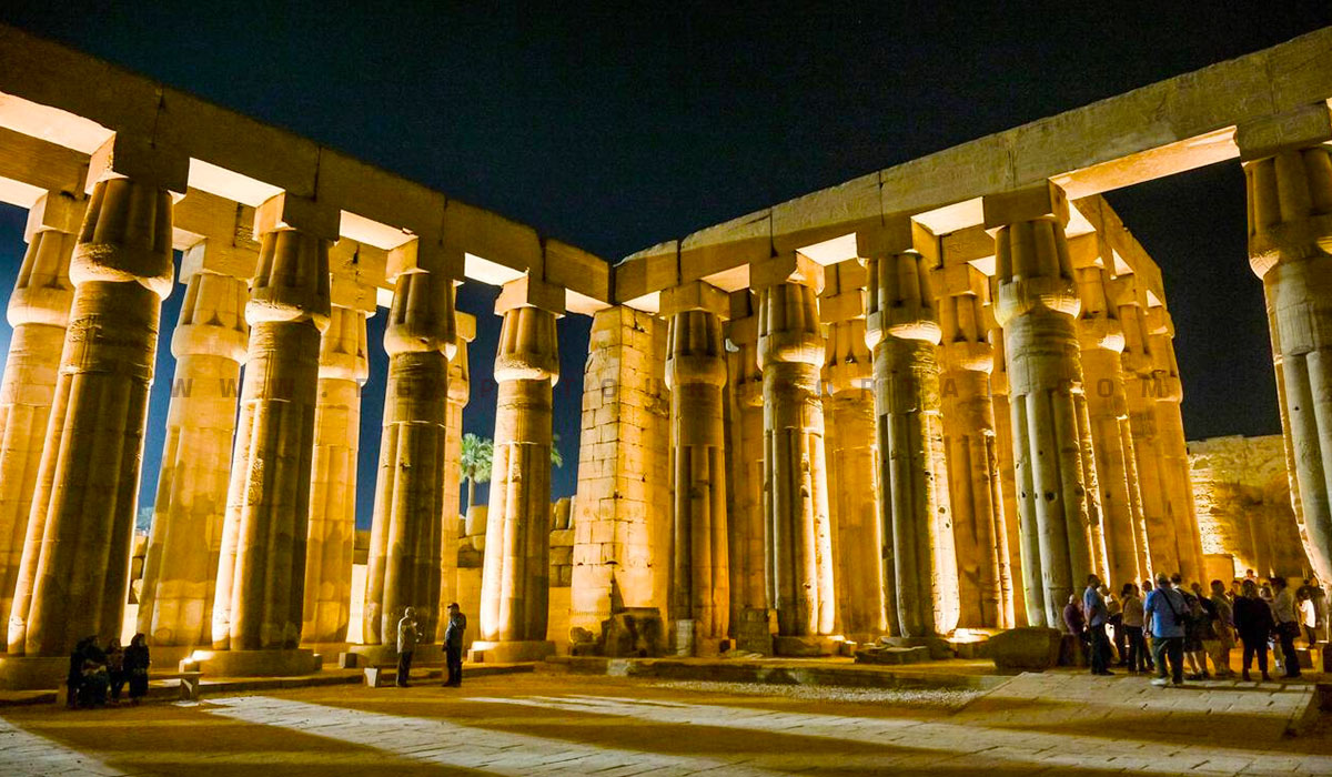 Luxor Temple Architecture at Night - Ancient Egyptian Architecture - Egypt Tours Portal