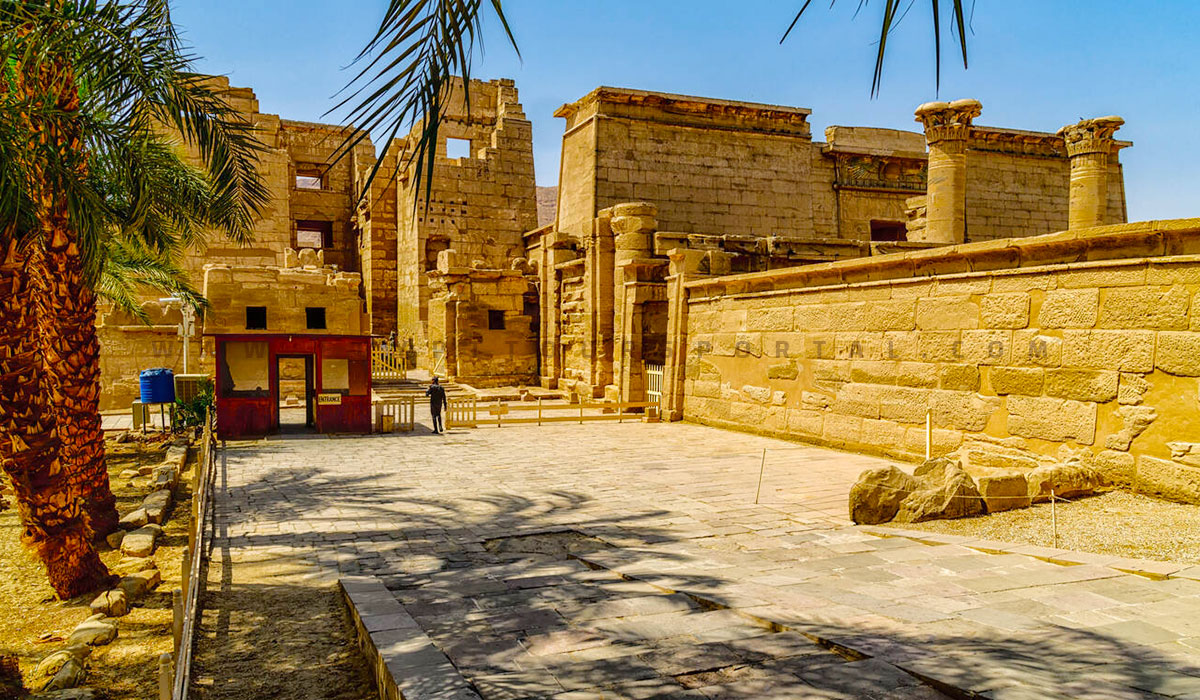 Ruins of the Ancient Fortress Medinet Habu - Ancient Egyptian Architecture - Egypt Tours Portal
