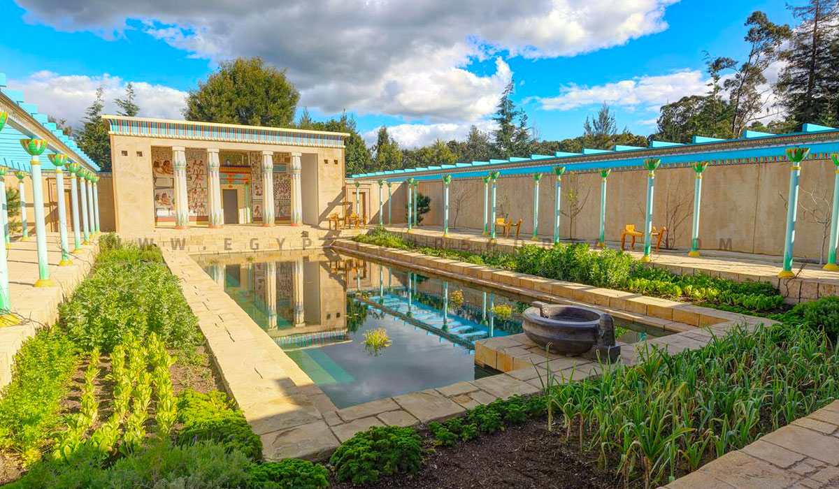 The Ancient Egyptian Garden in Hamilton Gardens, Hamilton, New Zealand - Ancient Egyptian Architecture - Egypt