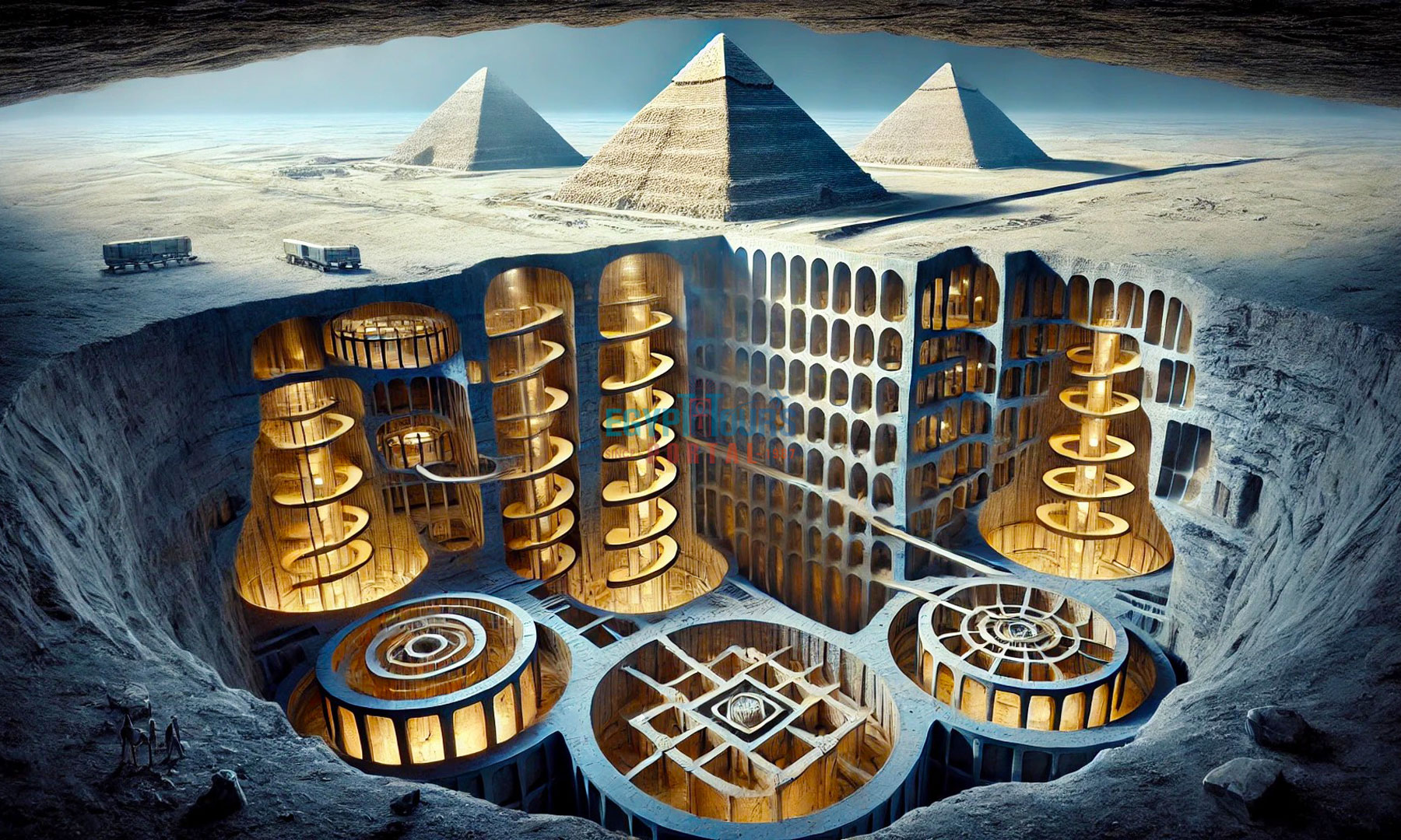 Researchers Uncover Massive Underground Complex Beneath Pyramids