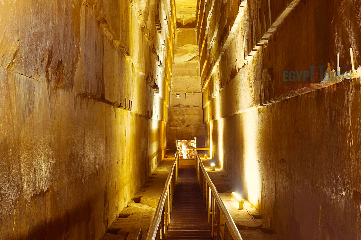 Interior of the Great Giza Pyramid - Egypt Tours Portal