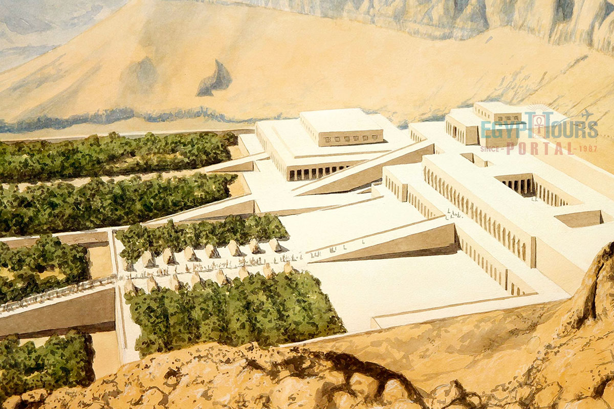 Design of Hatshepsut Temple - Egypt Tours Portal