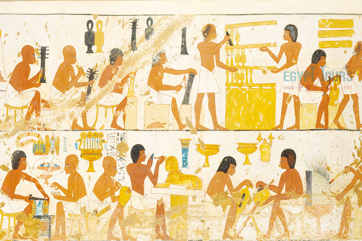 Tools and Products of Ancient Egyptian Craftsmen - Egypt Tours Portal