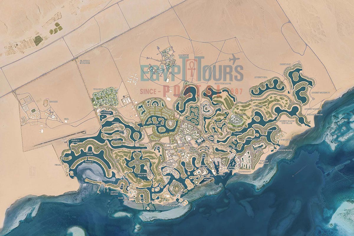 Location of El Gouna - Egypt Tours Portal