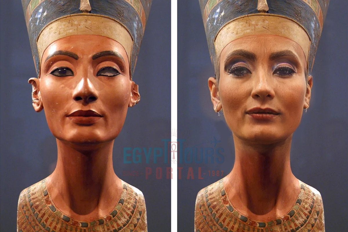 Queen Nefertiti Bust and Plastic Surgery - Egypt Tours Portal