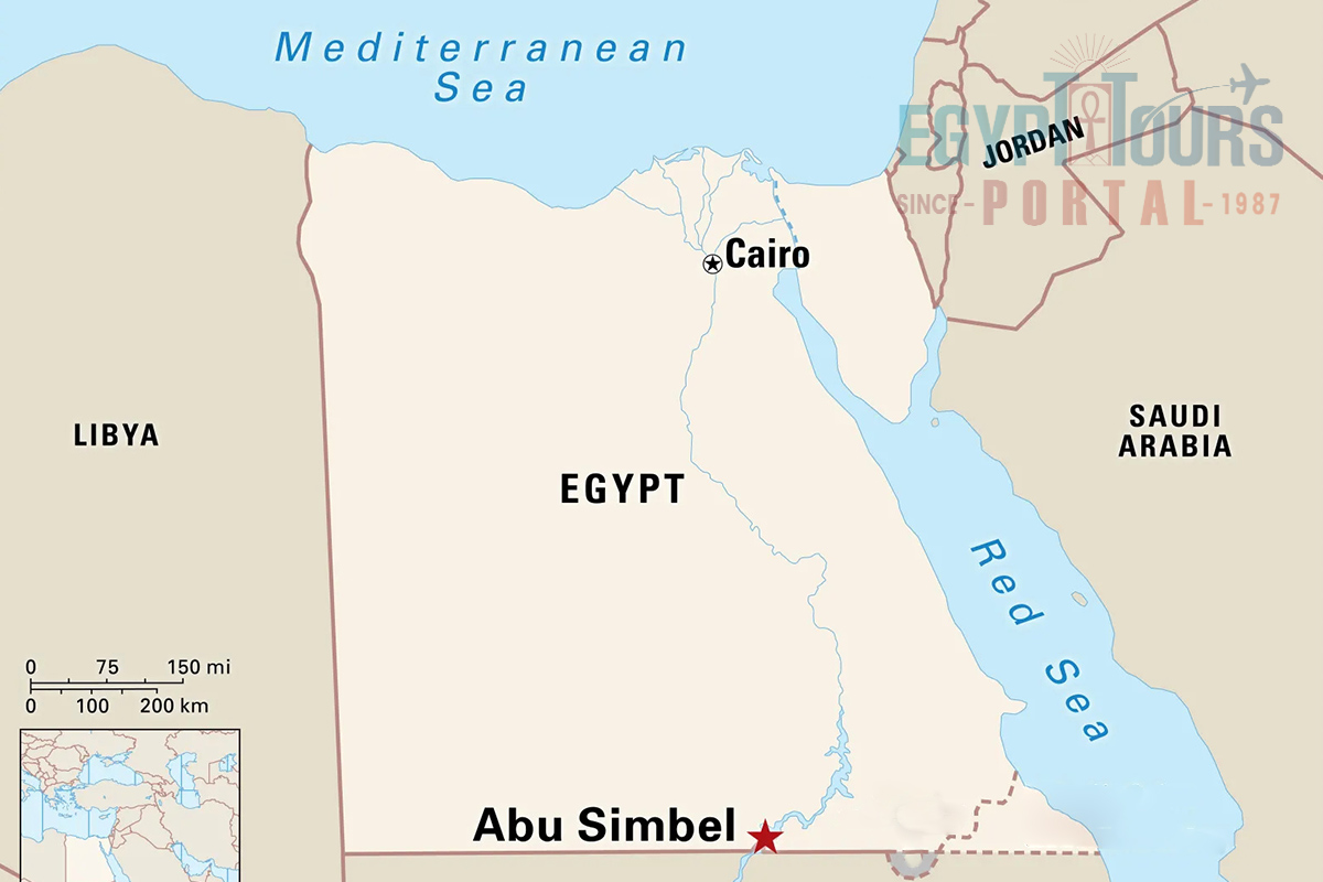 Abu Simbel Temple Location - Egypt Tours Portal