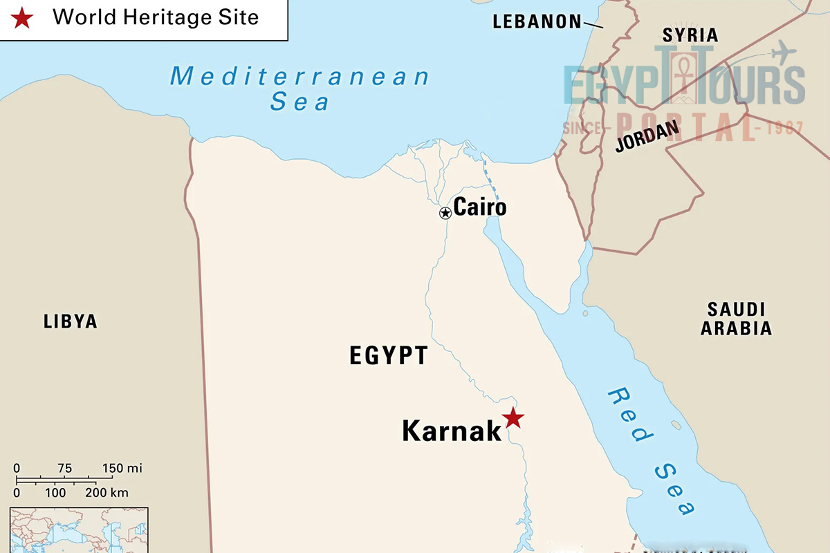 Karnak Temple Location - Egypt Tours Portal