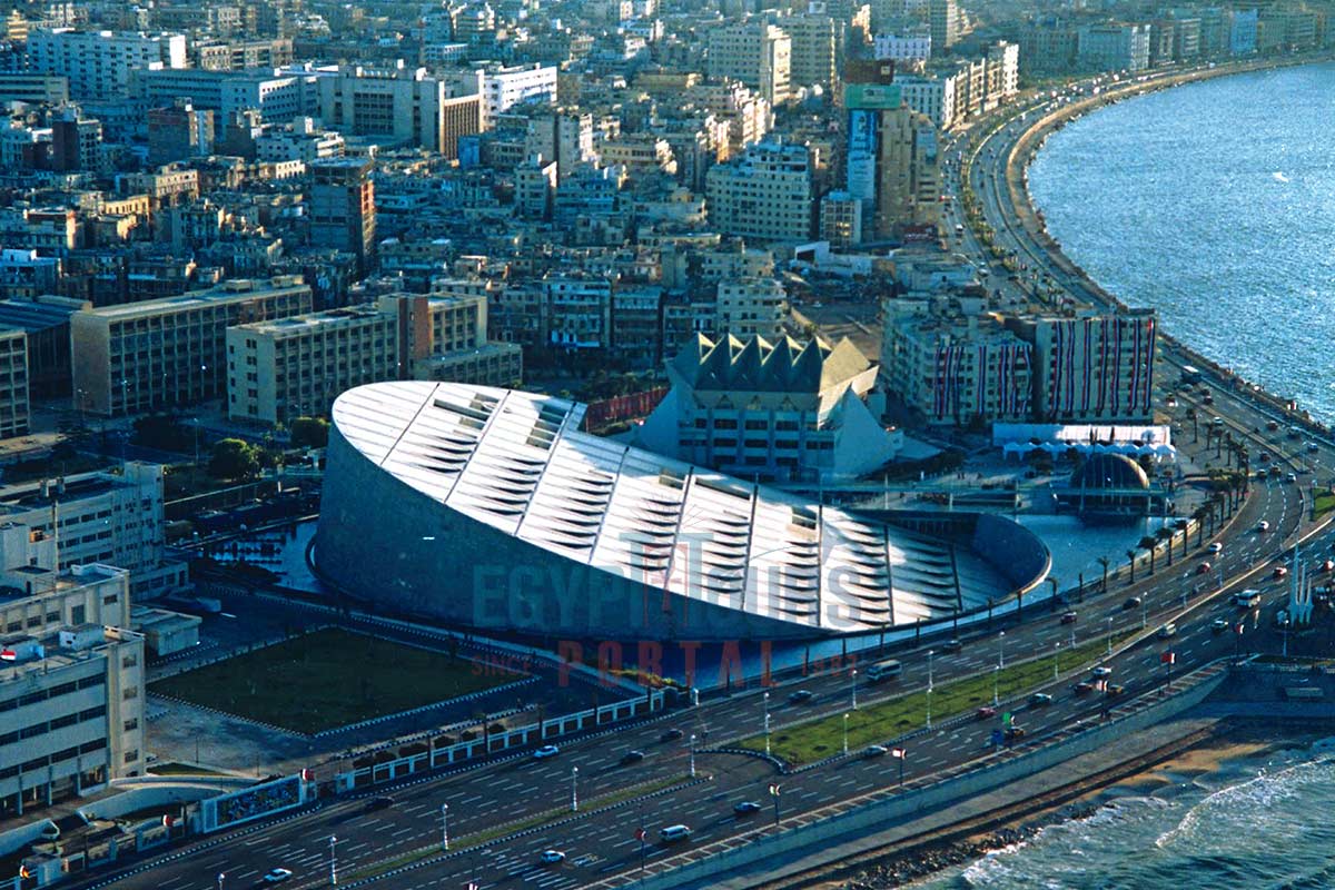 Location of the Bibliotheca Alexandrina - Egypt Tours Portal