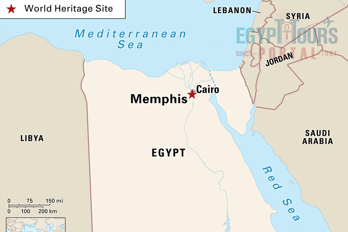 Memphis Location - Egypt Tours Portal