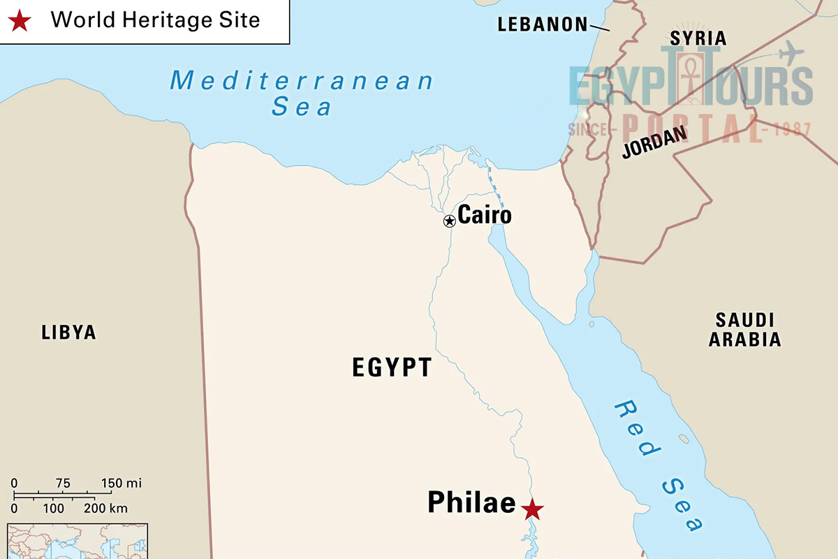 Philae Temple Location - Egypt Tours Portal